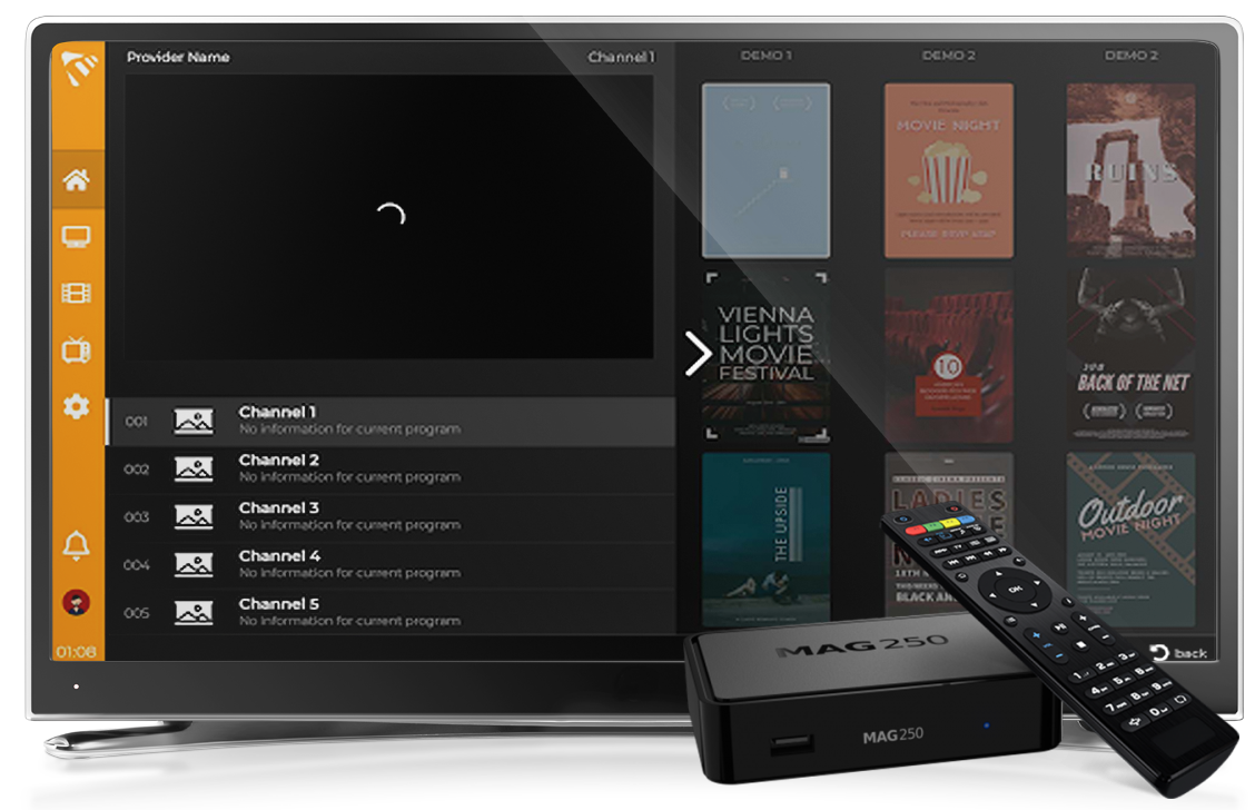 MaxPlayer on MAG Box