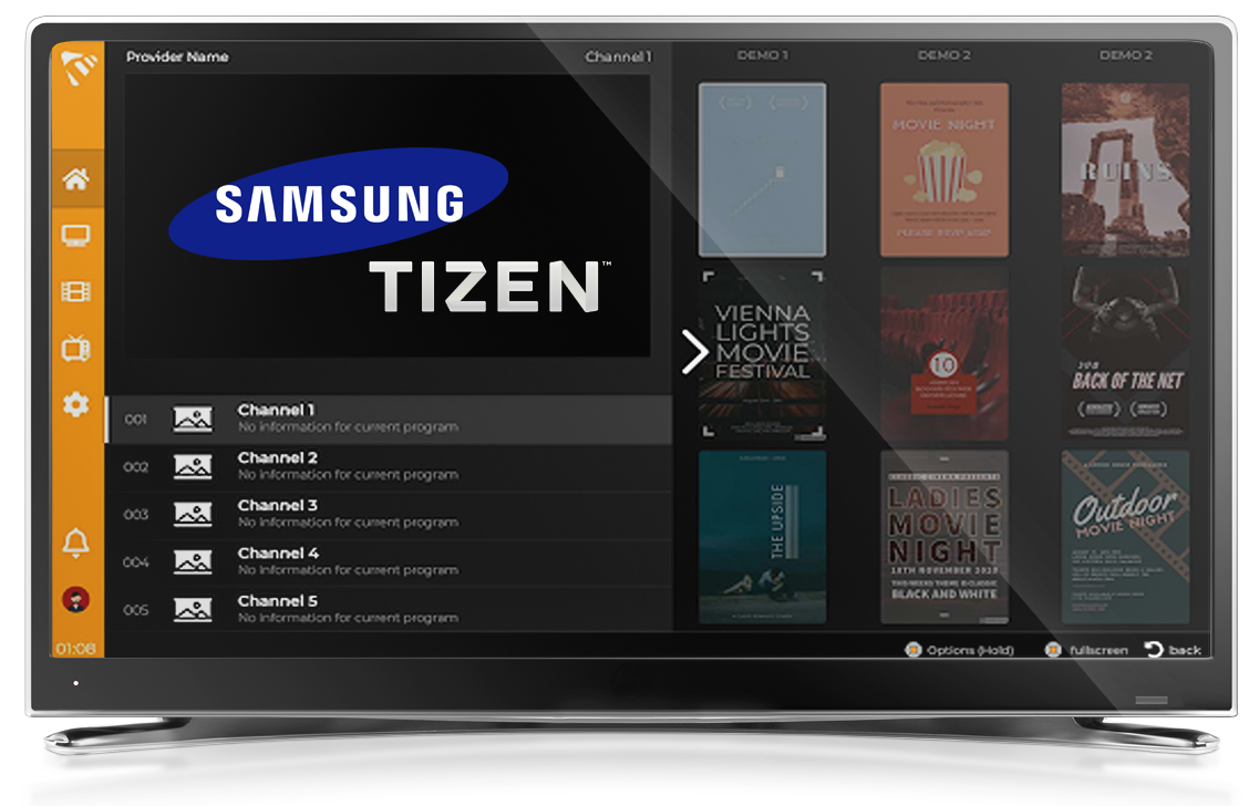 MaxPlayer on Samsung Tizen