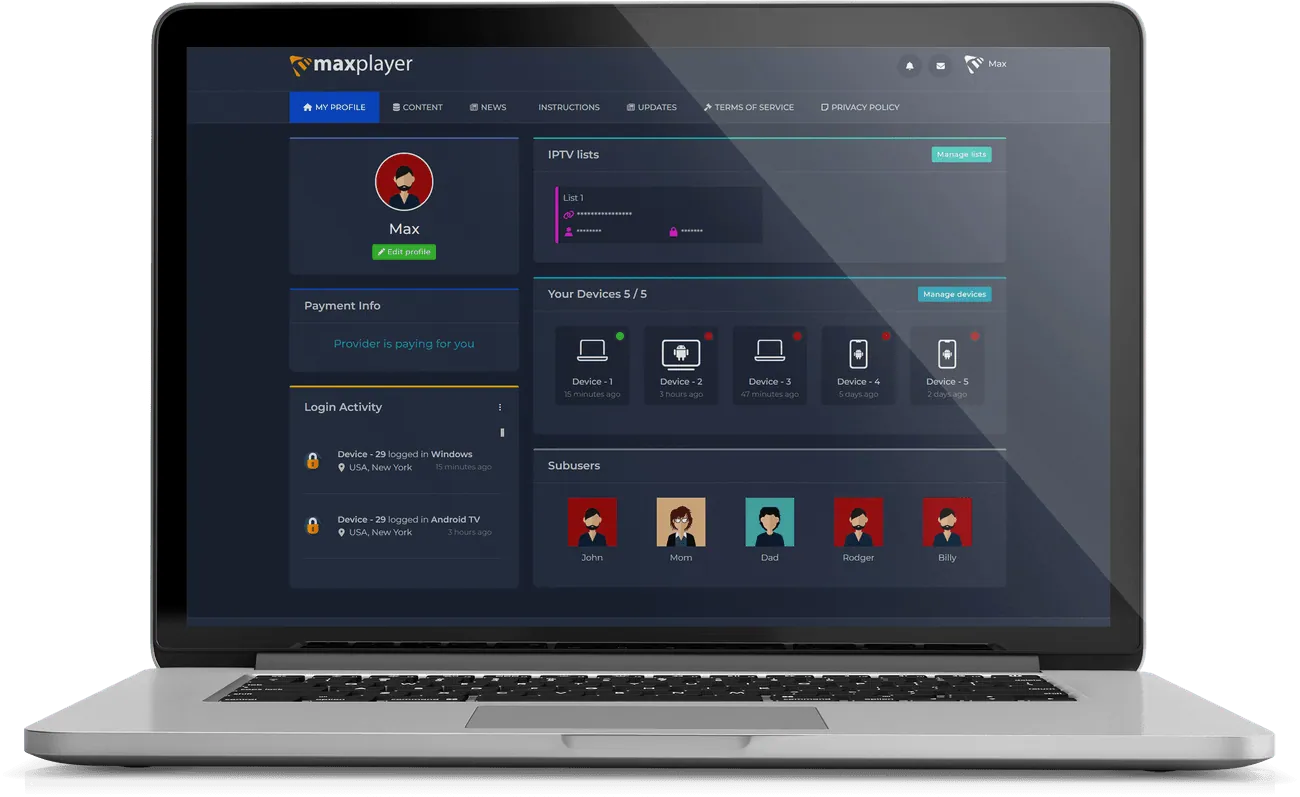 MaxPlayer on MaxPlayer — screenshot 2
